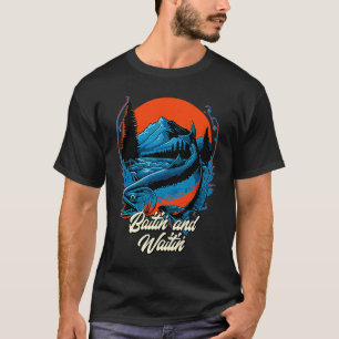 Camiseta Isca e Espera Pesca Caça Pescador Caçador