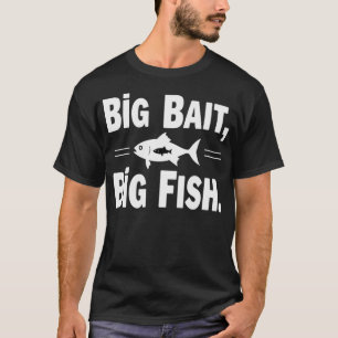 Camiseta Isca Grande Peixe Grande Piada de Pesca
