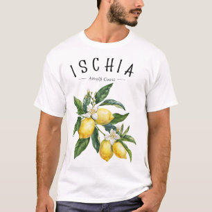 Camiseta Ischia Amalfi Costa Itália Limão Fruta italiana