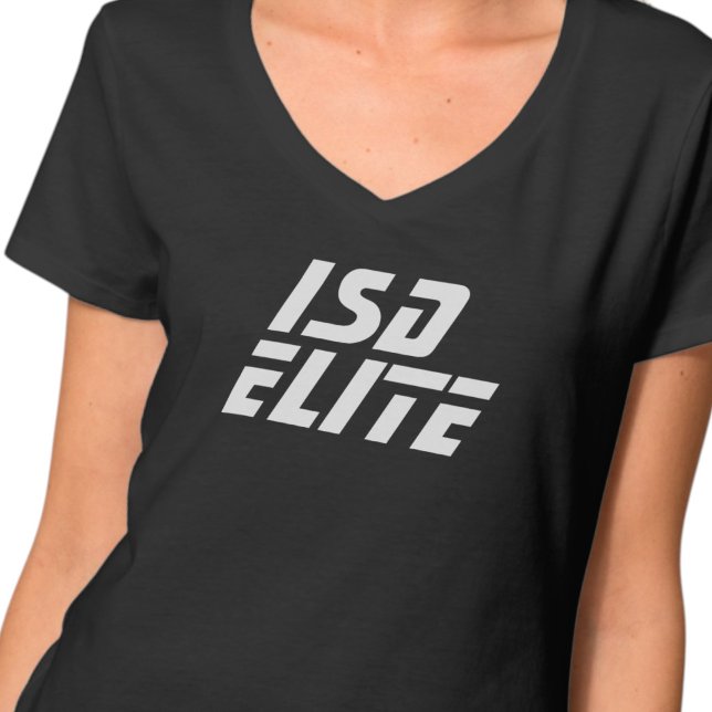 Camiseta ISD Elite Womens Basic V Neck (Criador carregado)