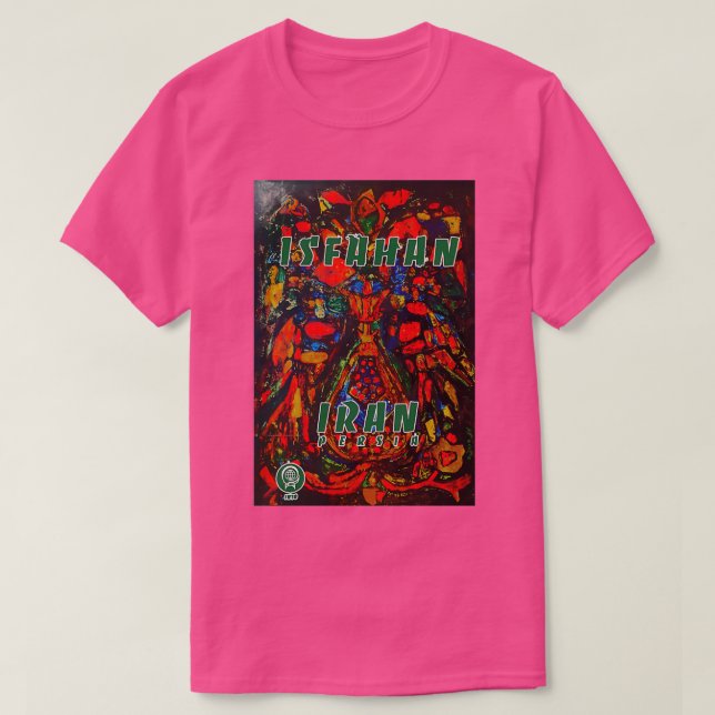 Camiseta Isfahan vintage travel poster (Frente do Design)