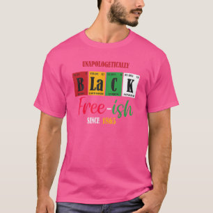 Camiseta Ish Livre De Preto Indesculpável Desde 1865 Mulher