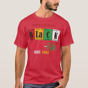 Camiseta Ish Livre De Preto Indesculpável Desde 1865 Mulher