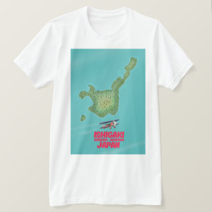 Camiseta Ishigaki Okinawa, Japão mapa