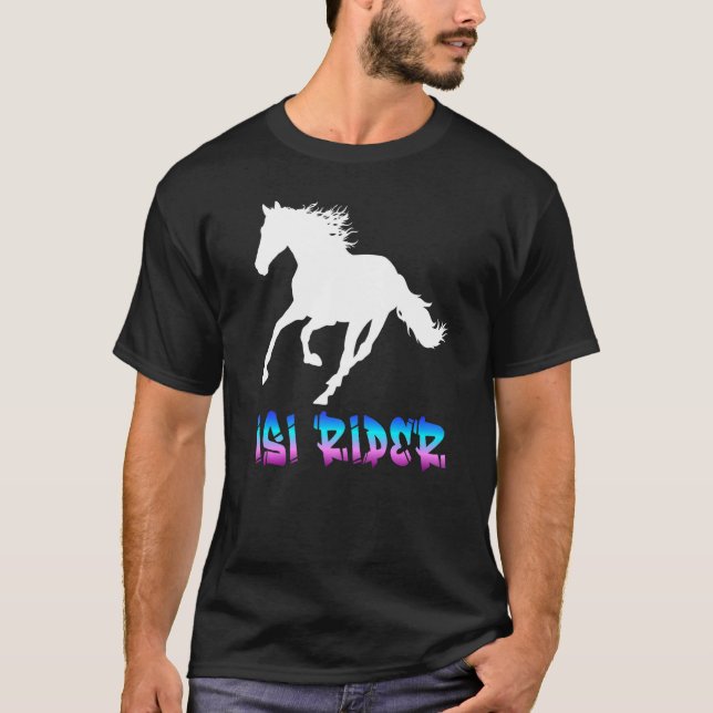 Camiseta Isi Rider Para Raparigas Cavaleiros (Frente)