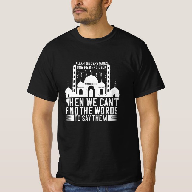 Camiseta Islã - Alá Compreende Nossas Orações (Frente)
