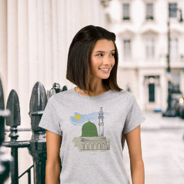 Camiseta Islâmica das Mulheres: Masjid an-Nabawi e