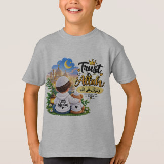 Camiseta Islâmica Infantil Confie em Alá | Criança
