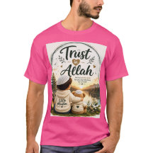 Camiseta Islâmica Infantil Confie em Alá | Pequeno