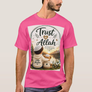 Camiseta Islâmica Infantil Confie em Alá | Pequeno