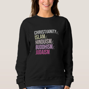 Camiseta Islamismo cristão hinduísmo budismo judaísmo