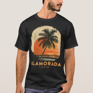 Camiseta Islamorada FL Florida Keys Vintage Palm Tree Beach