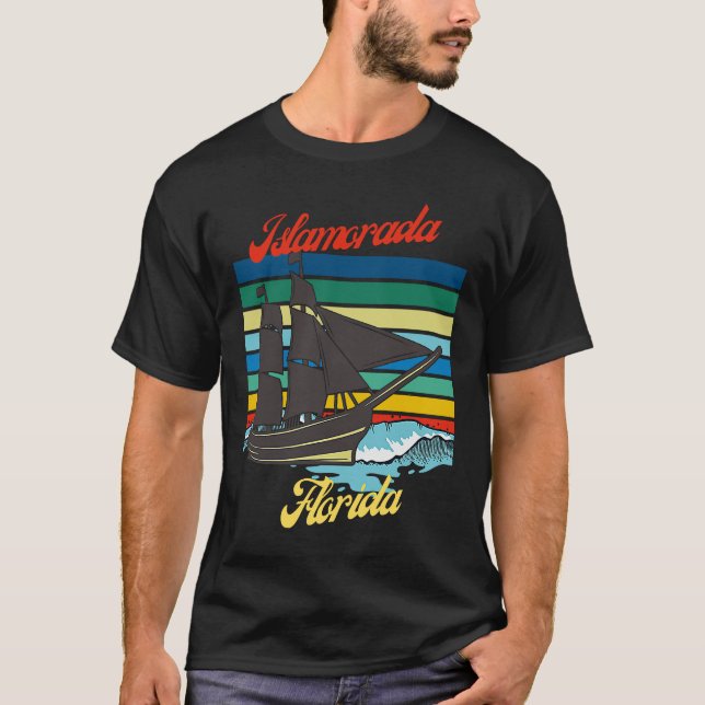 Camiseta Islamorada Florida Sailing Sailboat Captain (Frente)
