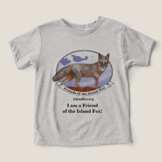 Camiseta Island Fox Toddler T Shirt Grey Fade Logo