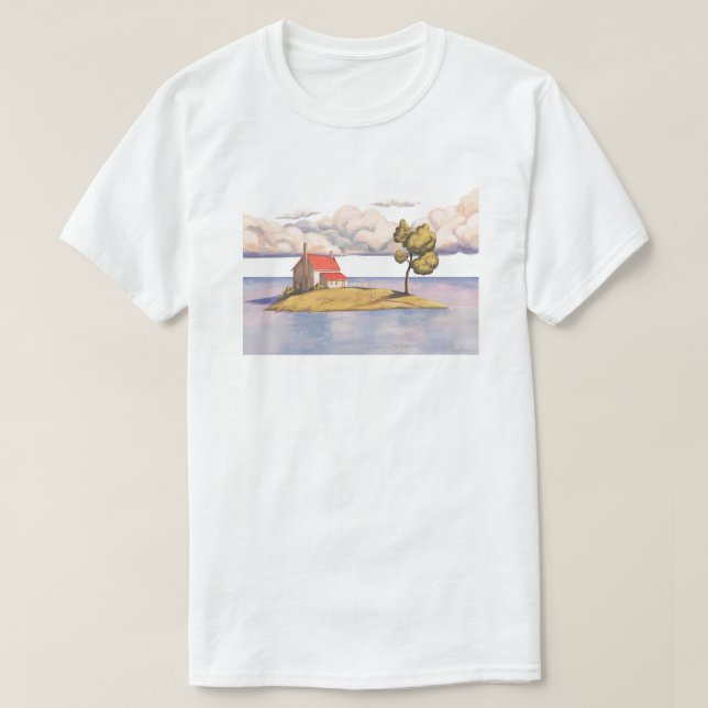 Camiseta Island House Solitude Art Tee (Frente do Design)