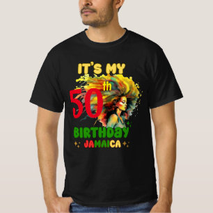 Camiseta Island Vibes Jamaica Birthday Girl Group Combate