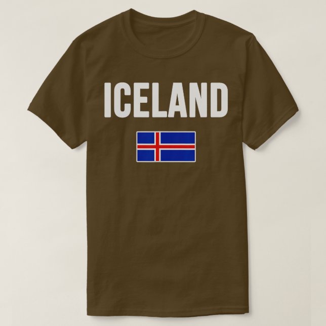 Camiseta Islândia Bandeira Islandesa Reykjavik ravel Souven (Frente do Design)