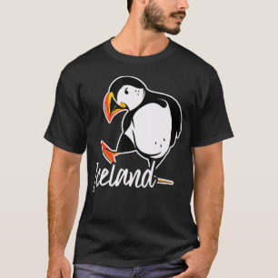Camiseta Islândia Com Papagaio-do-mar