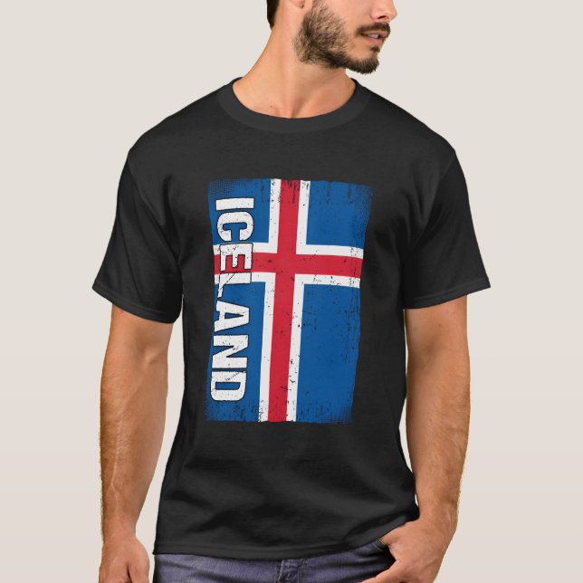 Camiseta Islândia Flag Islândia (Frente)