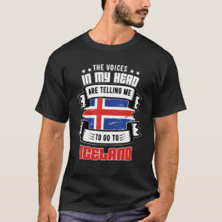 Camiseta Islândia Na Minha Cabeça