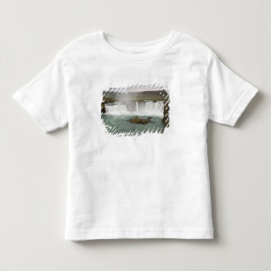 Camiseta Islândia. Vista das cataratas de Godafoss no