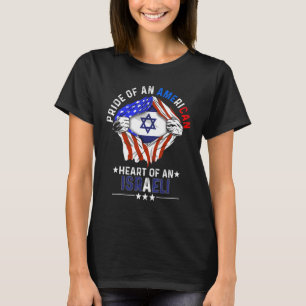 Camiseta Isr - País Estrangeiro do Orgulho Americano Israel