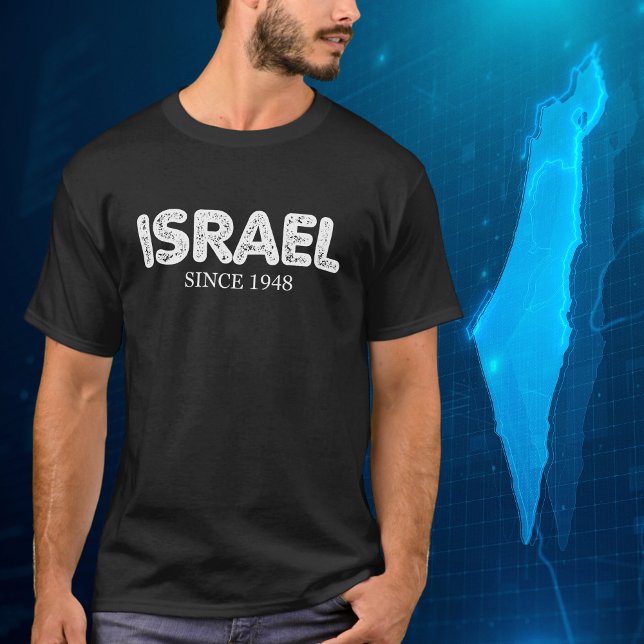 Camiseta Israel Desde 1948, Orgulho Israelita Simples (Criador carregado)