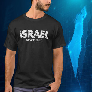 Camiseta Israel Desde 1948, Orgulho Israelita Simples