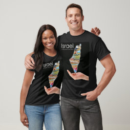 Camiseta israel na palma da mão
