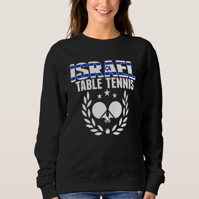 Camiseta Israel Table Tennis   Israeli Ping Pong Team Suppo (Frente)