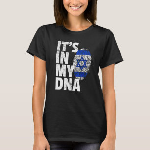 Camiseta Israelense Bandeira Está no Meu Golpe de Natal Dna