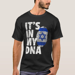 Camiseta Israelense Flag está no meu DNA Natal