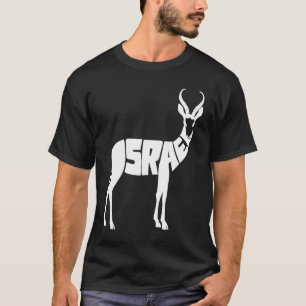 Camiseta Israelita Gazelle Israel Word Cute Animal