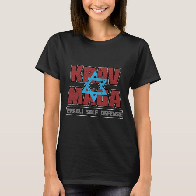 Camiseta Israelita Krav Maga Magen David (Frente)