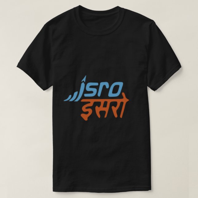 Camiseta ISRO Organização de Investigação Espacial Indiana (Frente do Design)