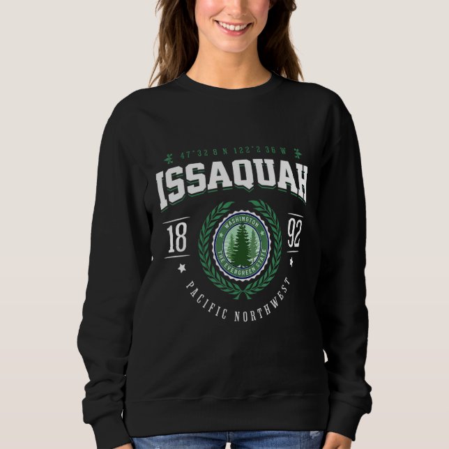 Camiseta Issaquah Washington State Pine Tree WA Souvenir Re (Frente)