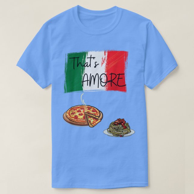 Camiseta Isso Amore Pizza Lover Comida Italiana (Frente do Design)
