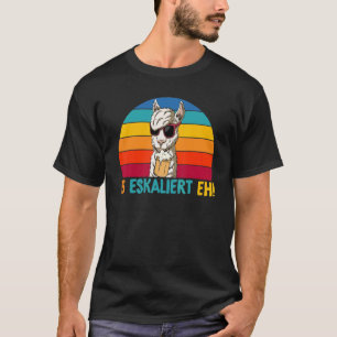 Camiseta Isso aumenta a festa e a celebração retrô da lhama