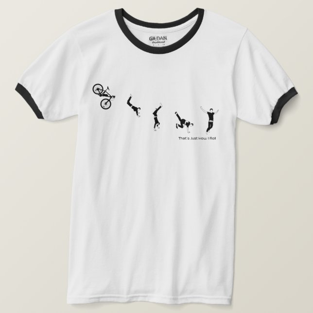Camiseta Isso é apenas como eu rolo - bicicleta engraçada (Frente do Design)