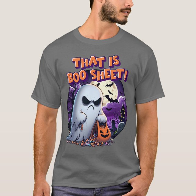 Camiseta Isso é BOO Sheet! Mad Ghost (Frente)