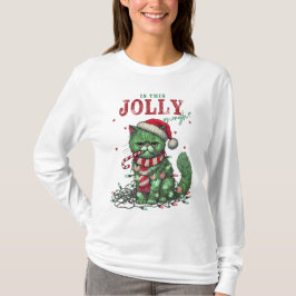 Camiseta Isso É Jolly O Suficiente? Gato de Férias Grumpy