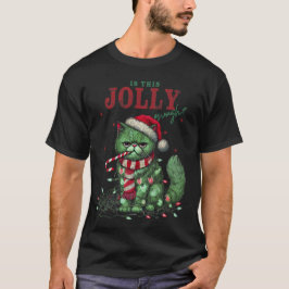 Camiseta Isso É Jolly O Suficiente? Gato de Férias Grumpy