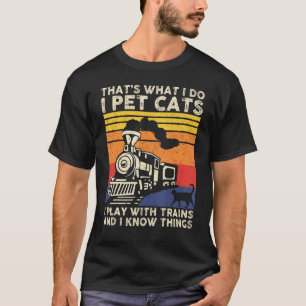 Camiseta Isso É O Que Eu Faço Eu Cuido de Gatos Eu Brinco C