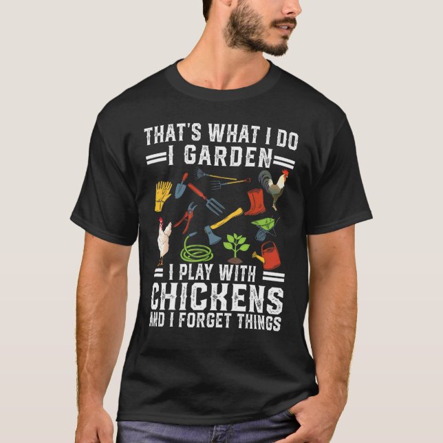 Camiseta Isso É O Que Eu Faço Eu Cuido Do Jardim Eu Brinco  (Frente)