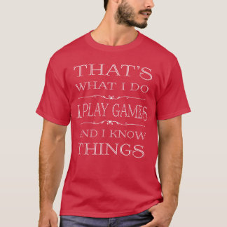 Camiseta Isso É O Que Eu Faço Jogo Vídeos Engraçados De Jog