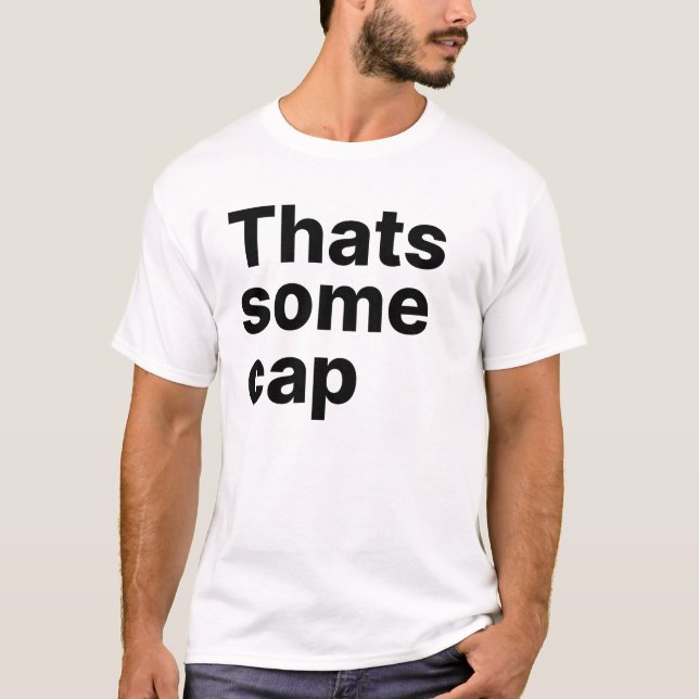 Camiseta Isso é tipografia de citação de boné Slang (Frente)