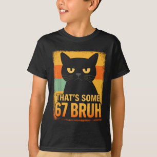 Camiseta Isso é um 67 mano – Gato Mal-Humorado Retro Seis S