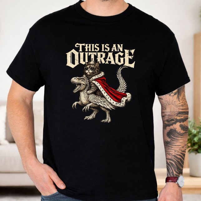 Camiseta Isso É Um Absurdo Princesa Gato Donut Dourado Dive (Criador carregado)