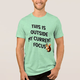 Camiseta Isso Está Fora do Meu Foco Atual Esquilo