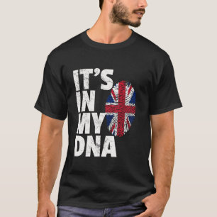 Camiseta ISSO ESTÁ NO MEU DNA British Flag Reino Unido UK U